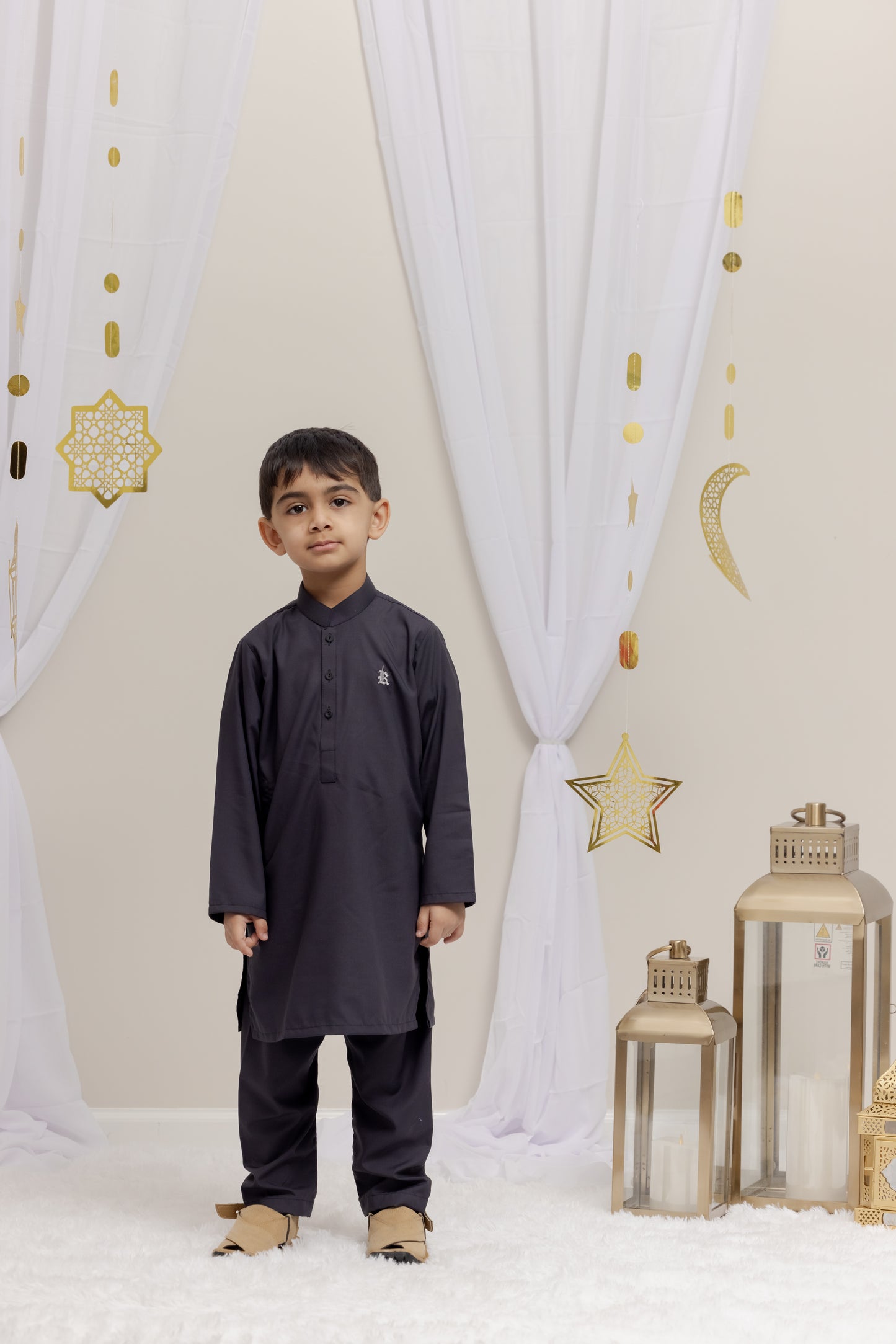 Grey Suit with Velvet Vest