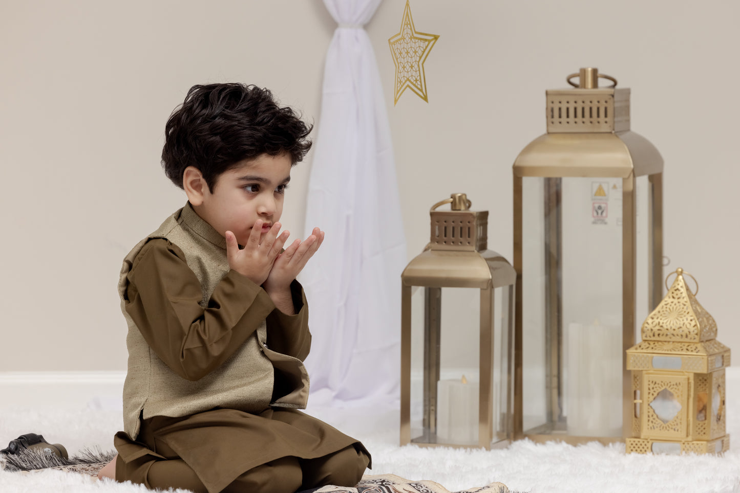 Green Suit with Raw Silk Vest